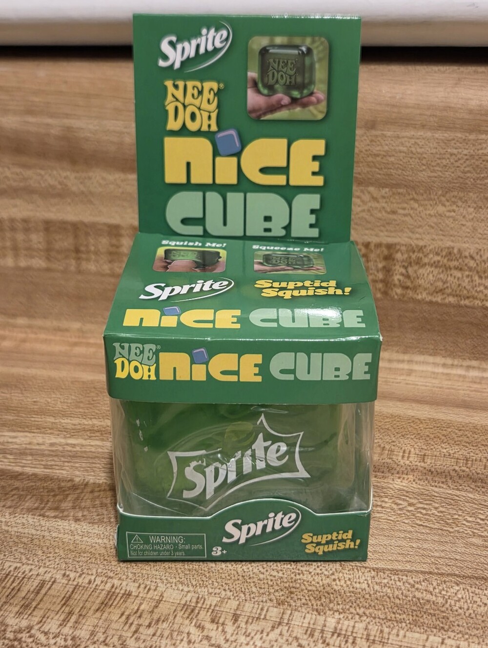 Needoh NIB Sprite Nice Cube Squish